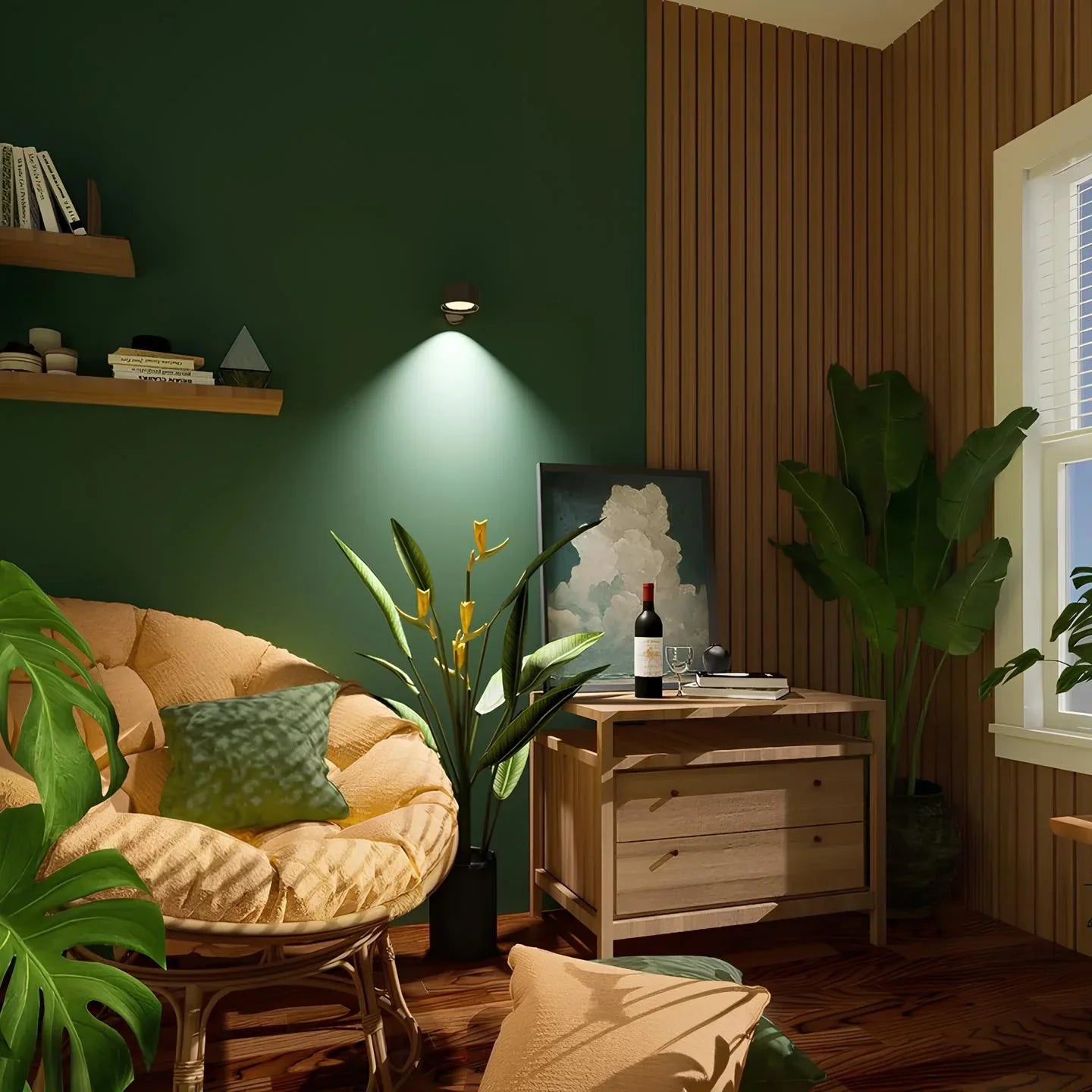Rechargeable LED Wall Sconce | Wireless, Dimmable, 360° Rotatable