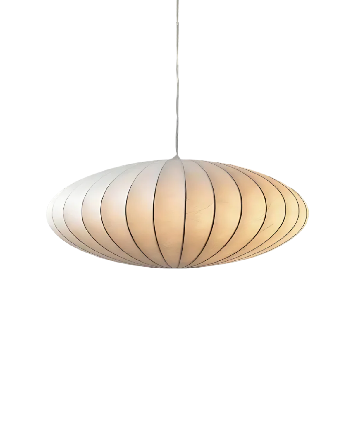 Japandi Silk Pendant Light | Round, Soft-Diffused Glow