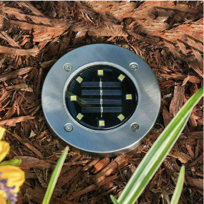 Solar Garden Path Lights | Set of 4, IP65 Warm White LED