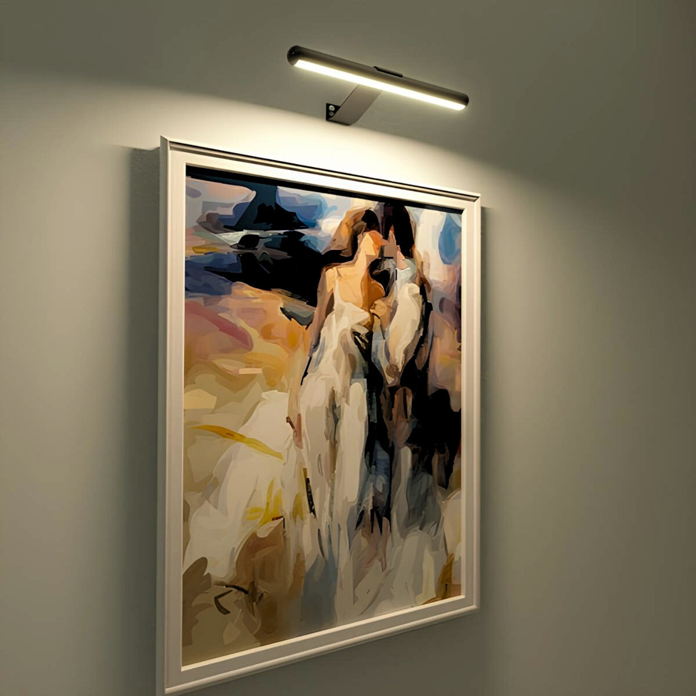 Wireless LED Picture Light | Dimmable, Rechargeable Wall Lamp