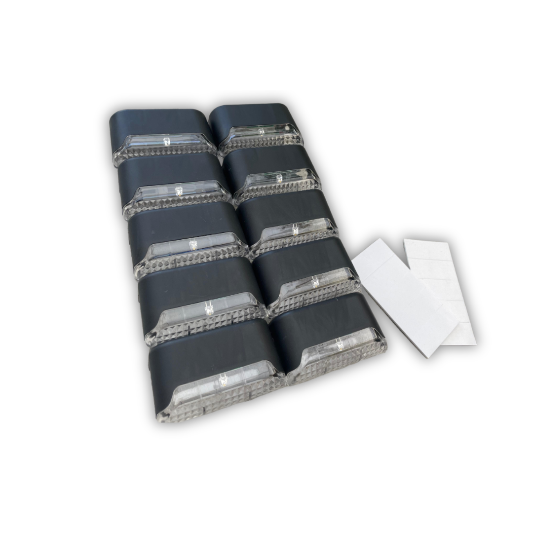 Solar Garden Wall Lights | Set of 5, IP65 Weatherproof