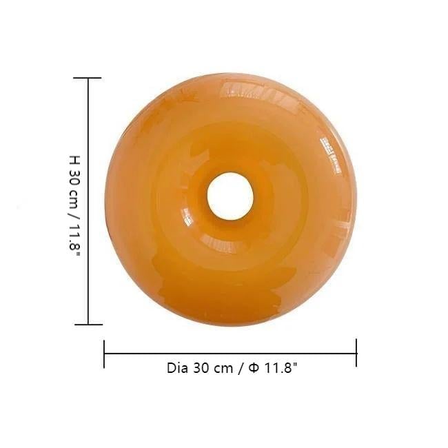 Bauhaus Glass Ring Table Lamp | Dimmable LED, Touch Control