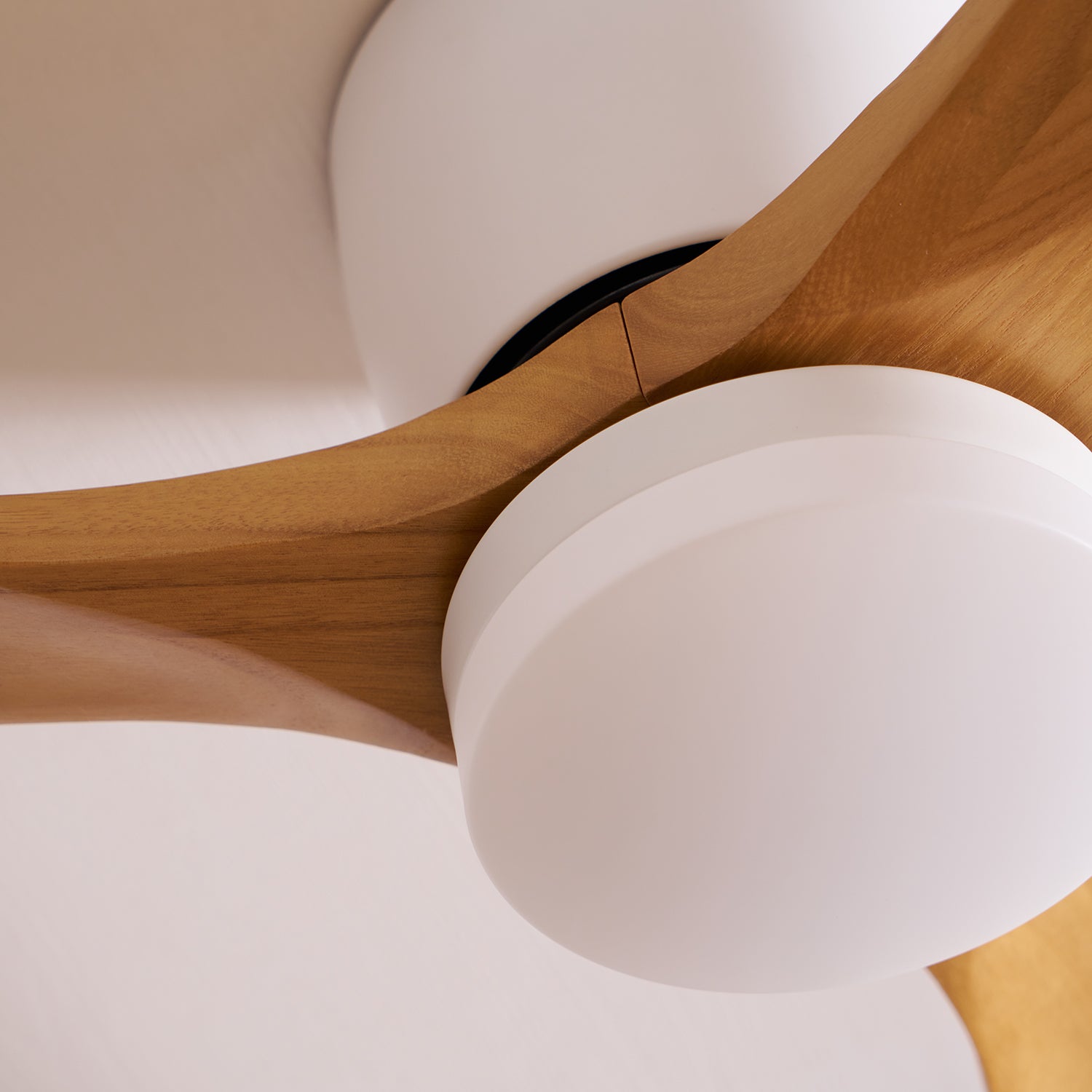 Timber Blade Ceiling Fan with LED Light | DC Motor, 3 Sizes
