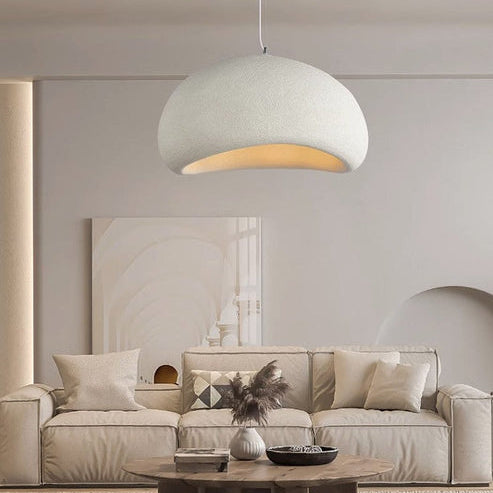 Cloud Burst Japandi Pendant Light | Wabi Sabi, High-Density Polystyrene
