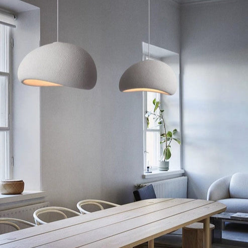 Cloud Burst Japandi Pendant Light | Wabi Sabi, High-Density Polystyrene