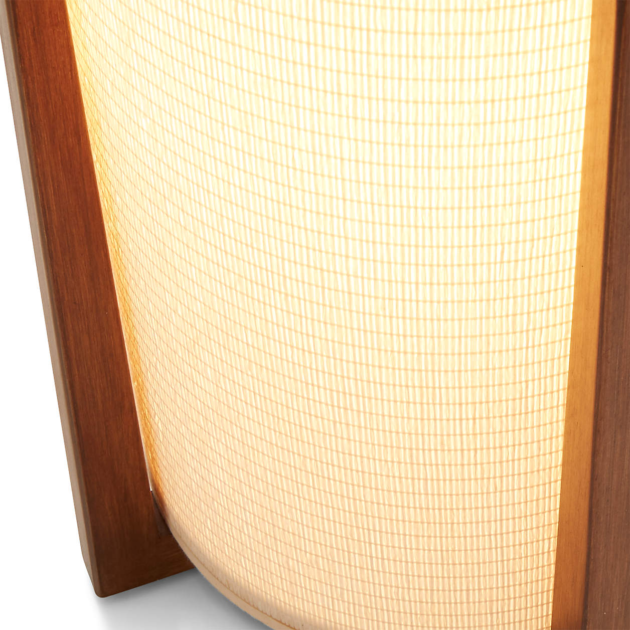 Ash Wood Floor Lamp with Linen Shade | Japandi Style, Natural Timber