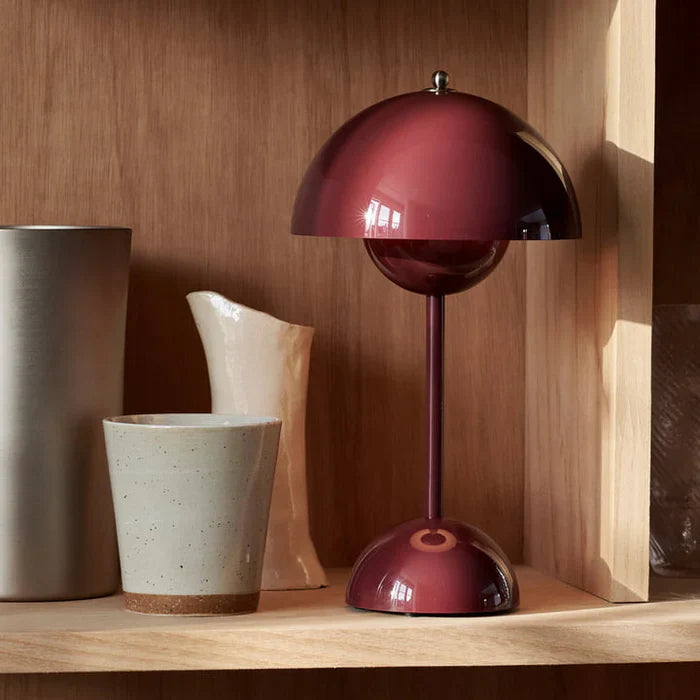 Scandinavian LED Table Lamp | Wireless, Dimmable, Metal Design