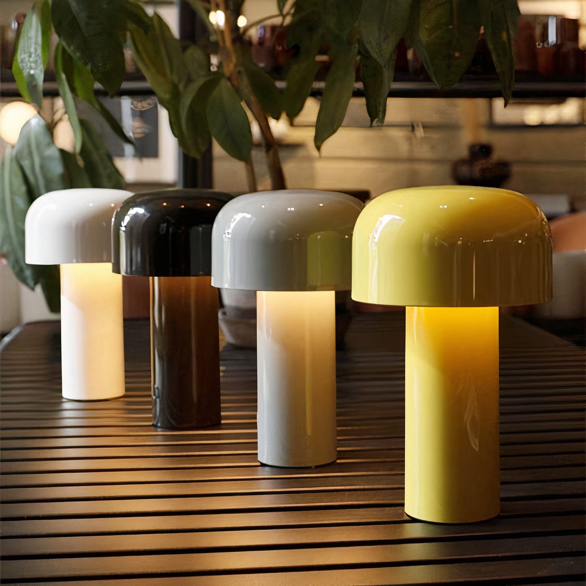 Mushroom Table Lamp | Wireless, Touch Dimmable, IP65