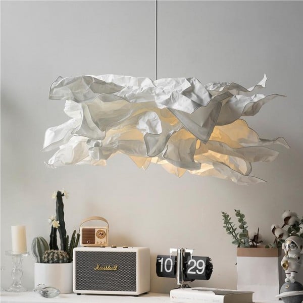 Cloud Pendant Light | Nordic Parchment Shade, Japandi Style