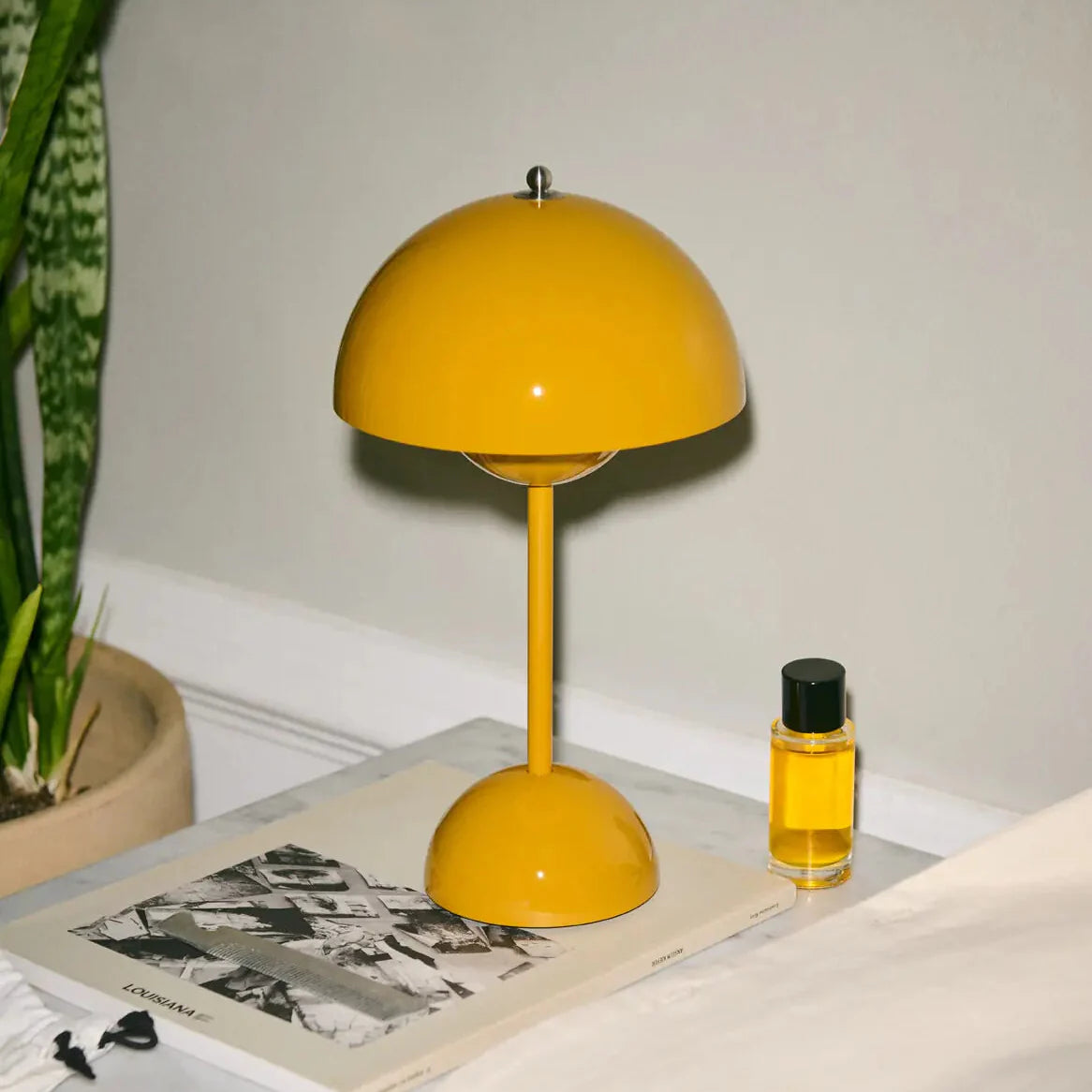 Scandinavian LED Table Lamp | Wireless, Dimmable, Metal Design