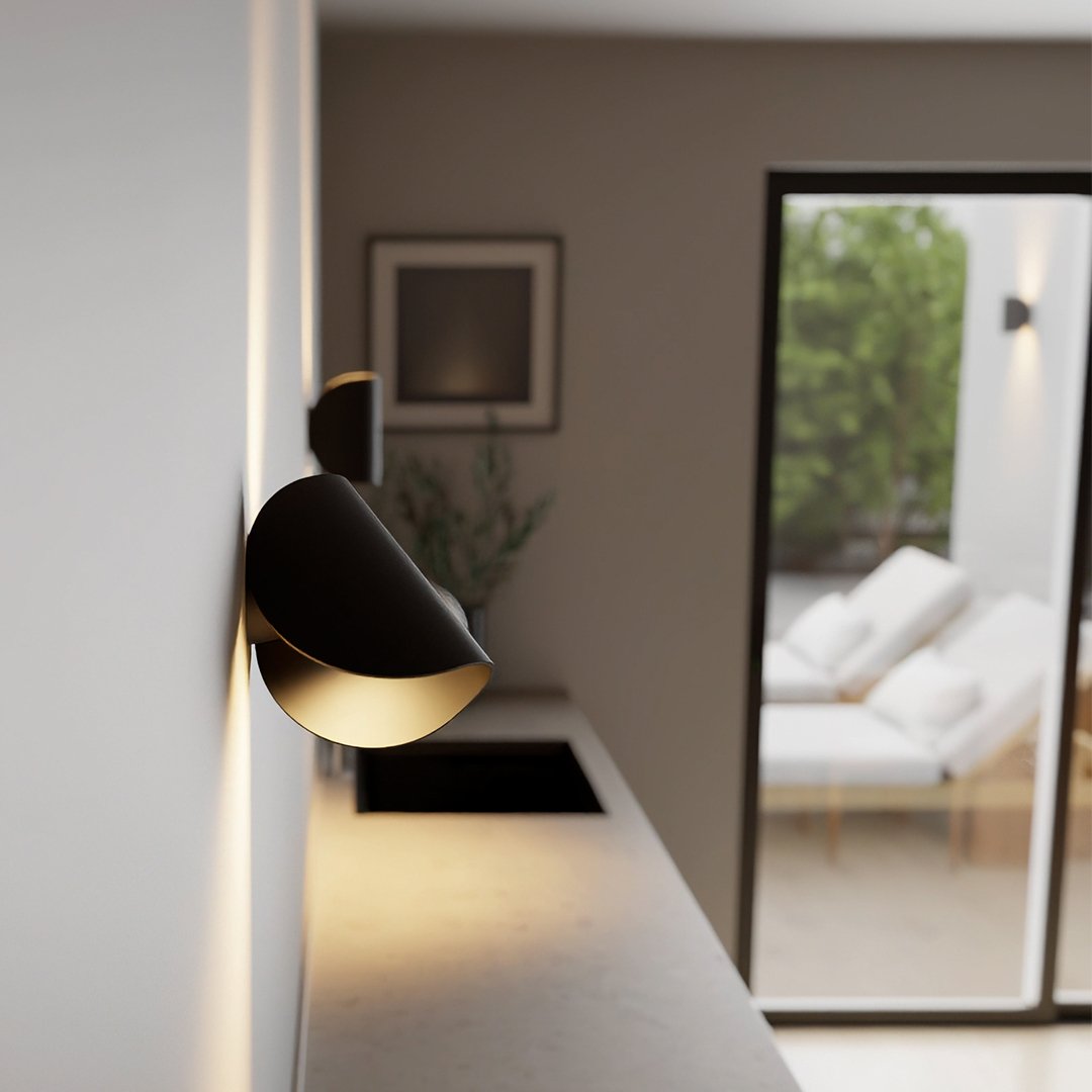 Adjustable Up-Down LED Wall Sconce | Italian-Inspired Metal Design