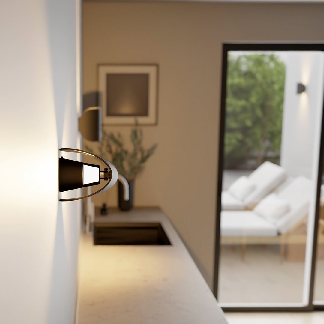 Adjustable Up-Down LED Wall Sconce | Italian-Inspired Metal Design