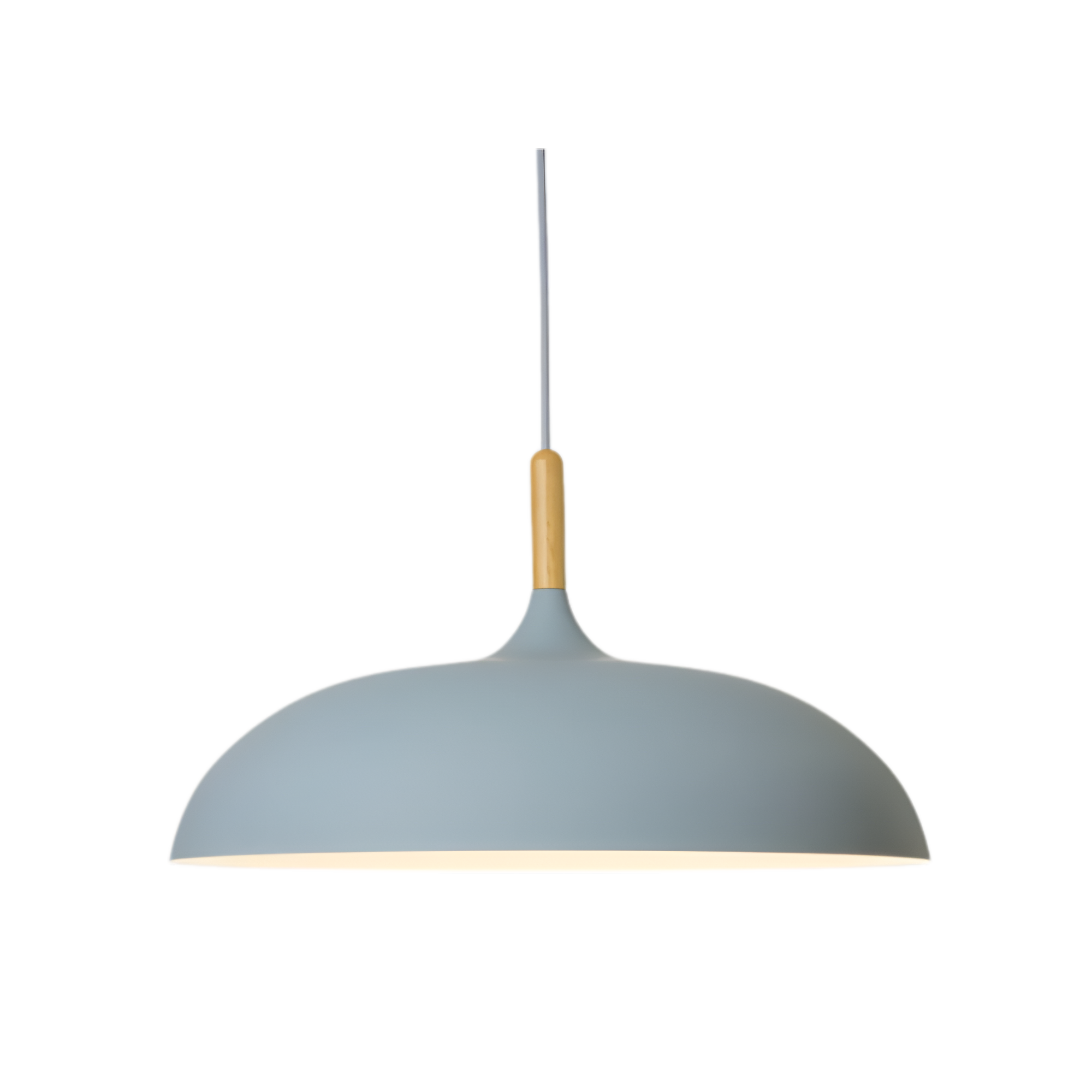 Wood and Iron Pendant Light | Japandi Style, E27, 4 Sizes