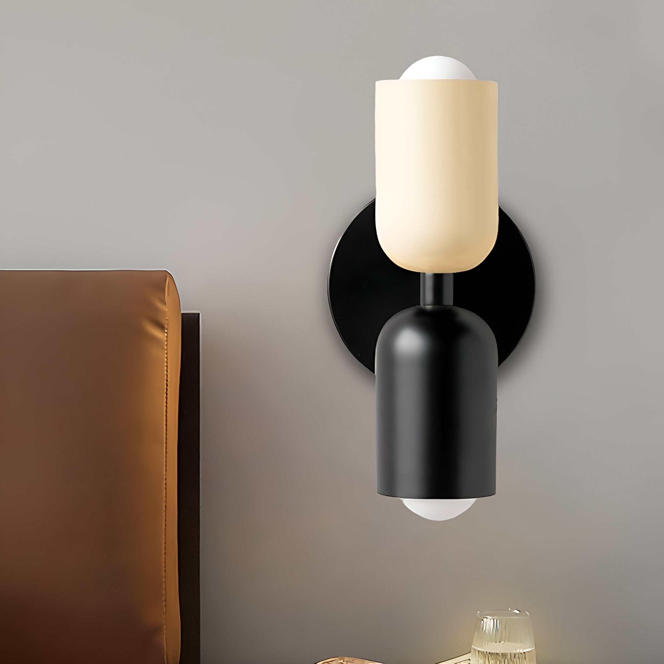 Double Head Iron Wall Sconce | Nordic Style, Up-Down Light