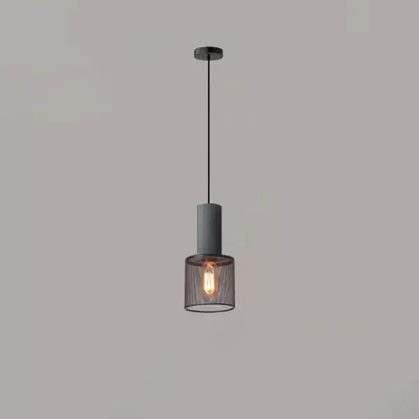 Concrete Mesh Pendant Light | Industrial Wire Cage, E27