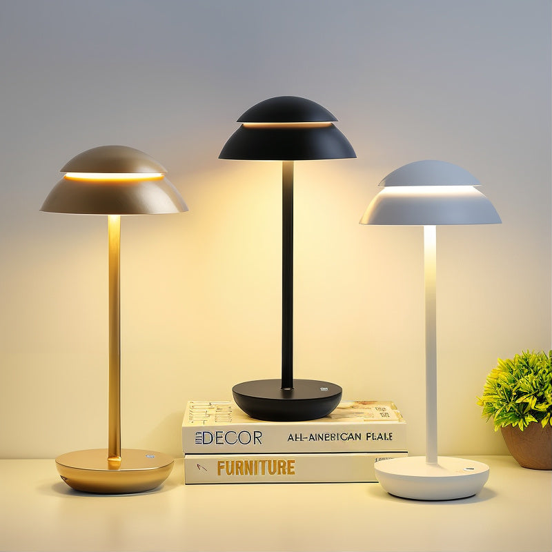 Scandinavian LED Table Lamp | Wireless, Dimmable Aluminium Design