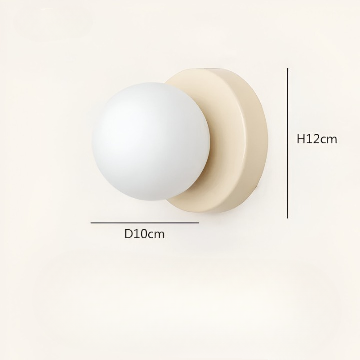 Nordic Round LED Wall Light | Scandinavian Style, G9 Warm Glow