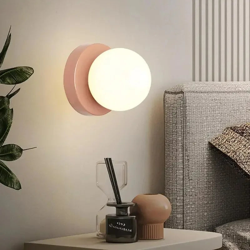 Nordic Round LED Wall Light | Scandinavian Style, G9 Warm Glow