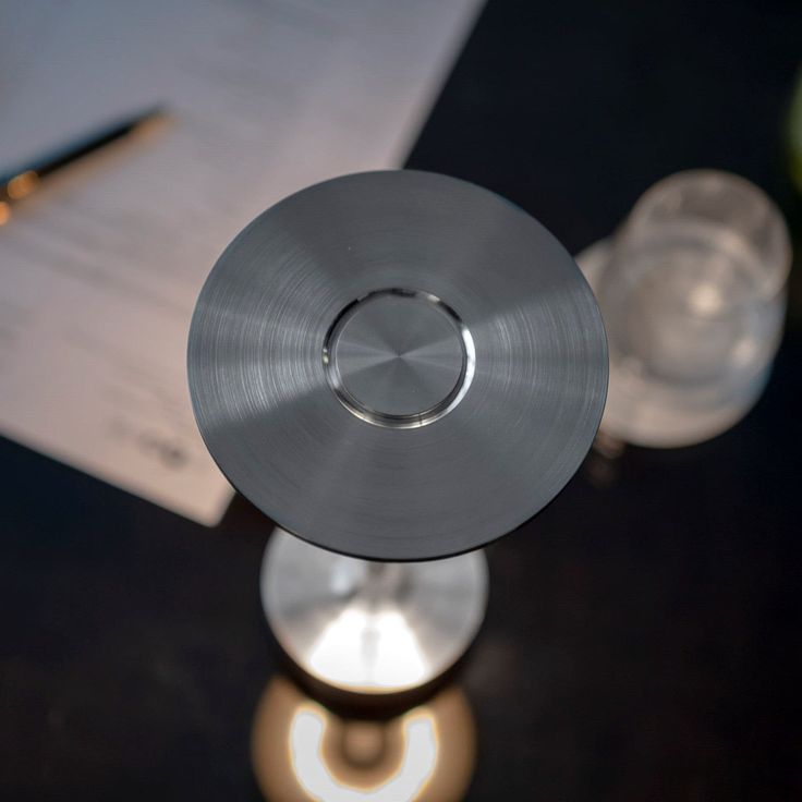 Wireless Dimmable Metal Table Lamp | Retro Style, USB Rechargeable