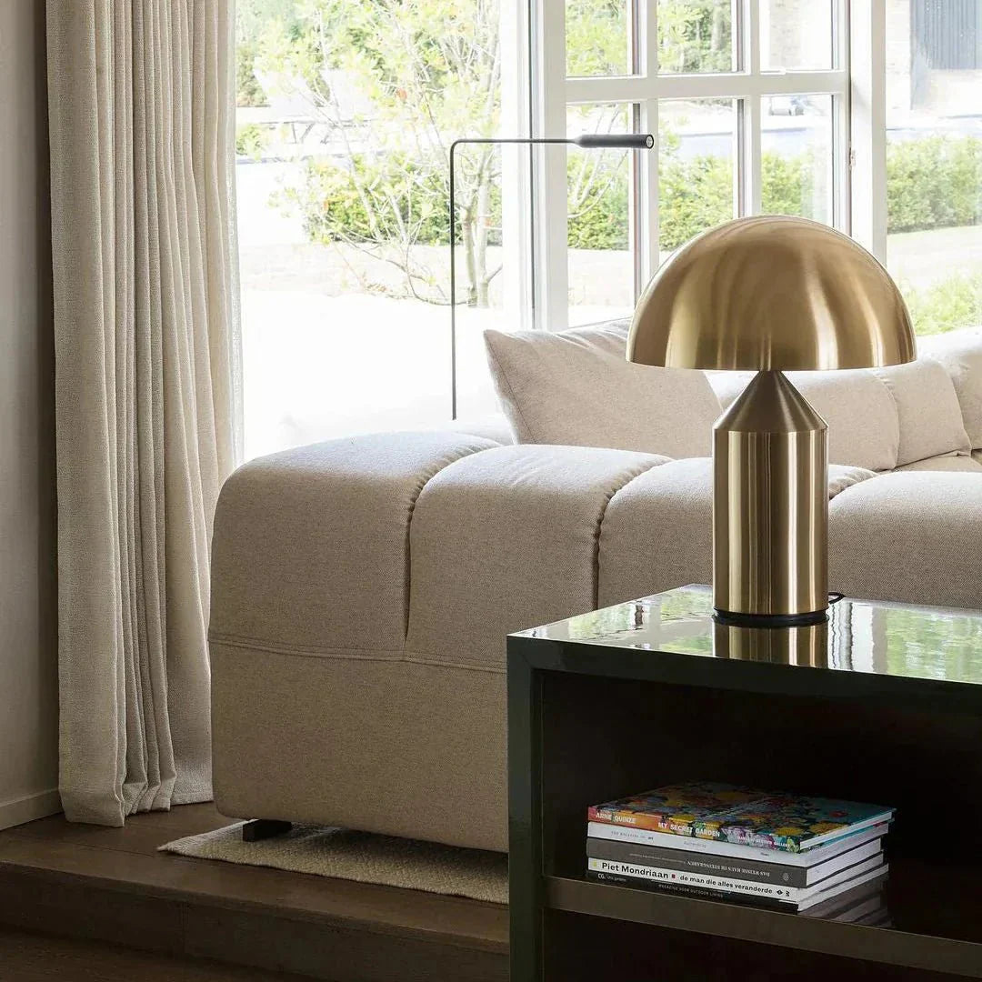 Mushroom Table Lamp | Wireless LED, Dimmable Metal Design