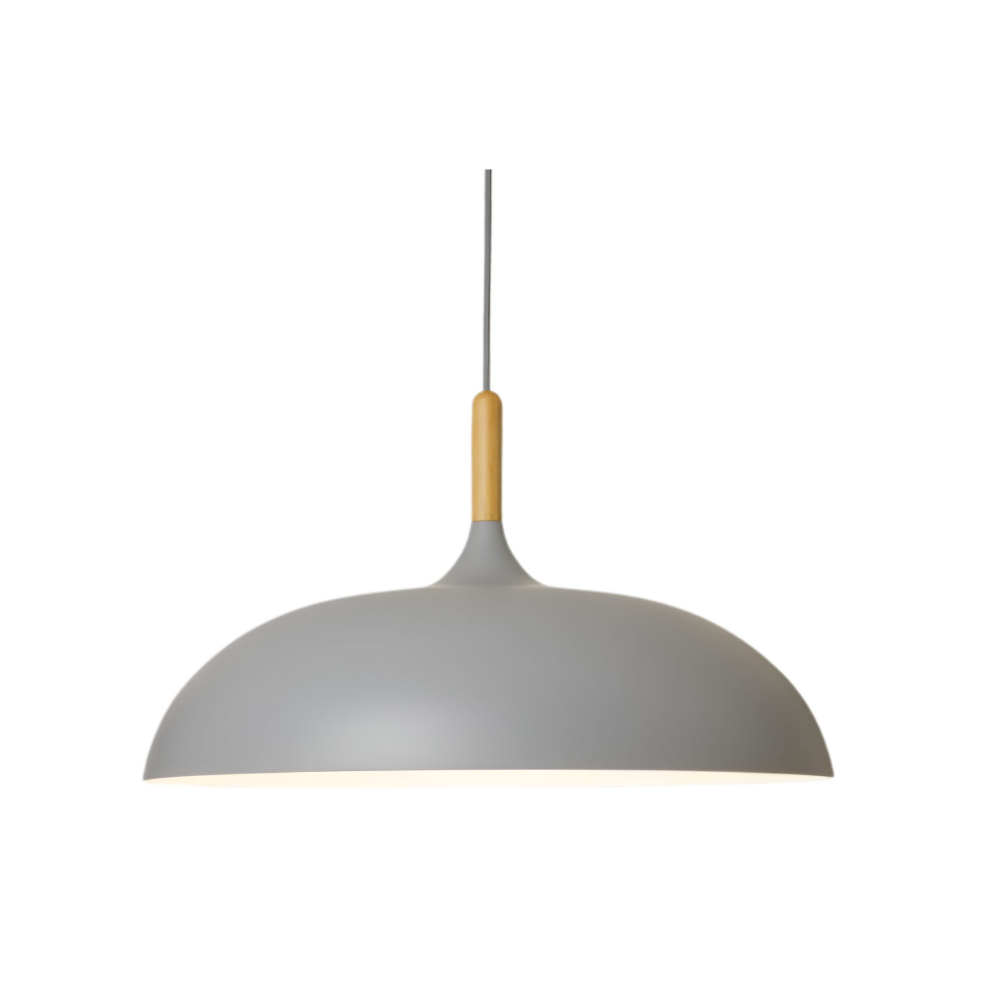 Wood and Iron Pendant Light | Japandi Style, E27, 4 Sizes