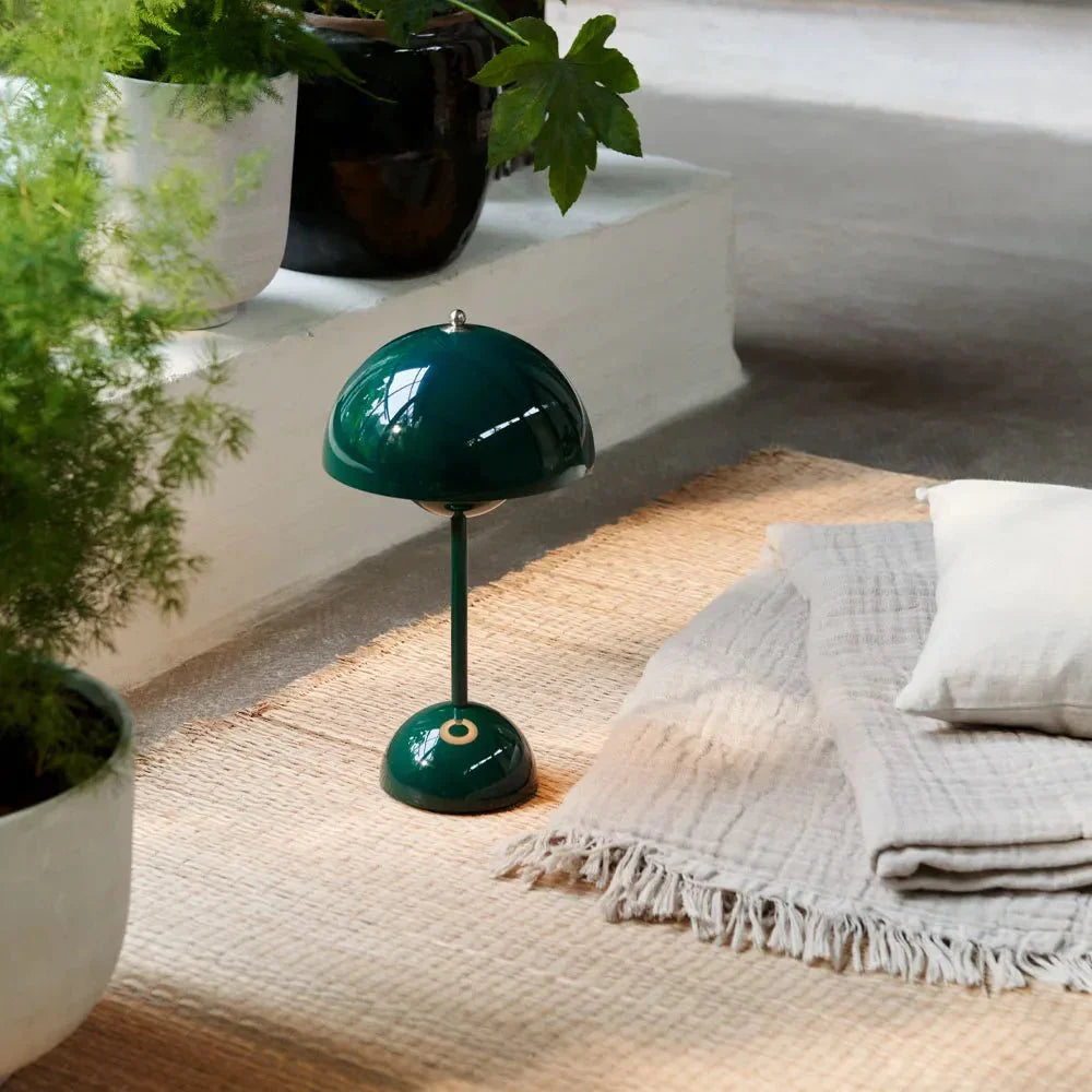 Scandinavian LED Table Lamp | Wireless, Dimmable, Metal Design