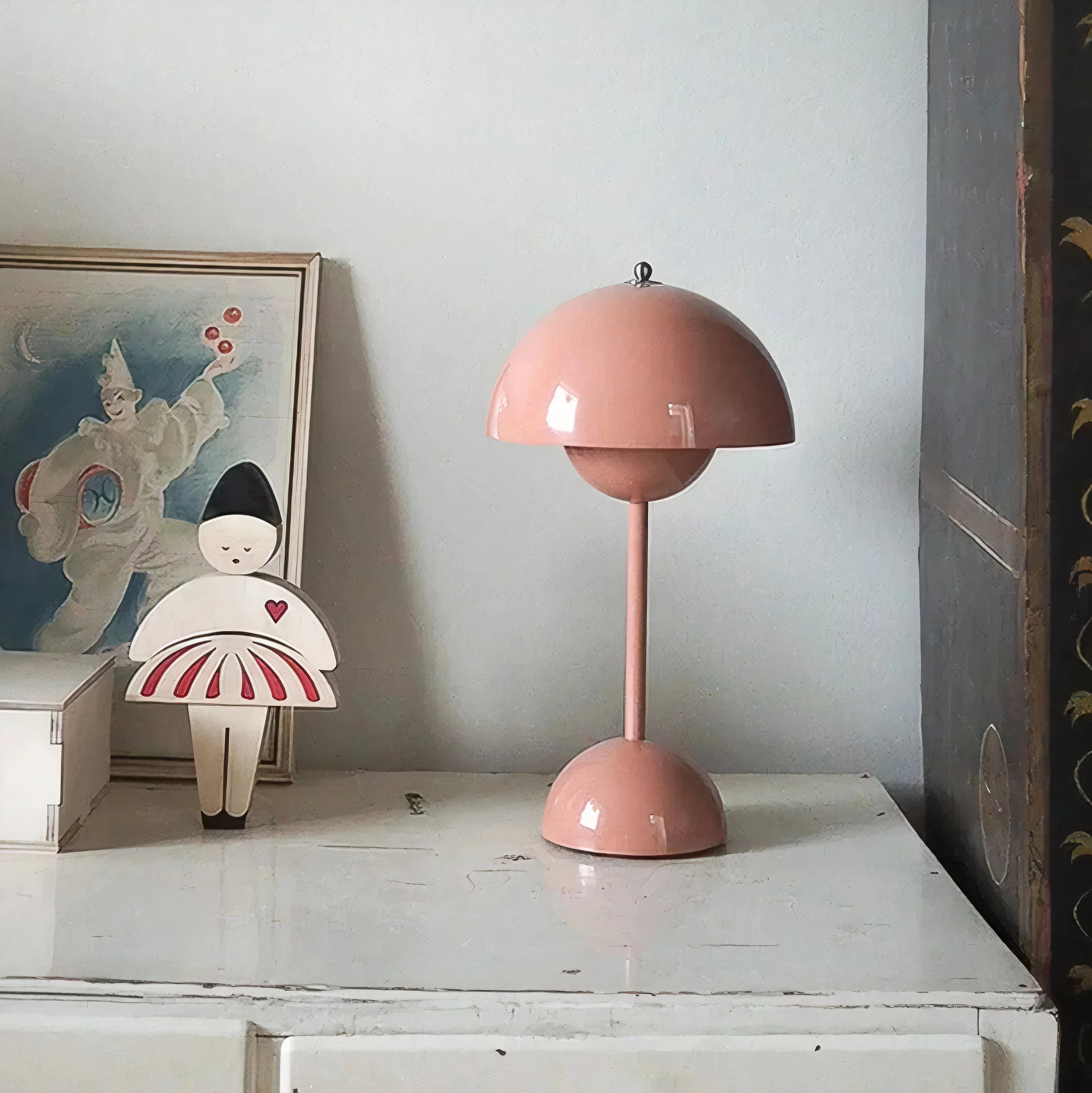 Scandinavian LED Table Lamp | Wireless, Dimmable, Metal Design