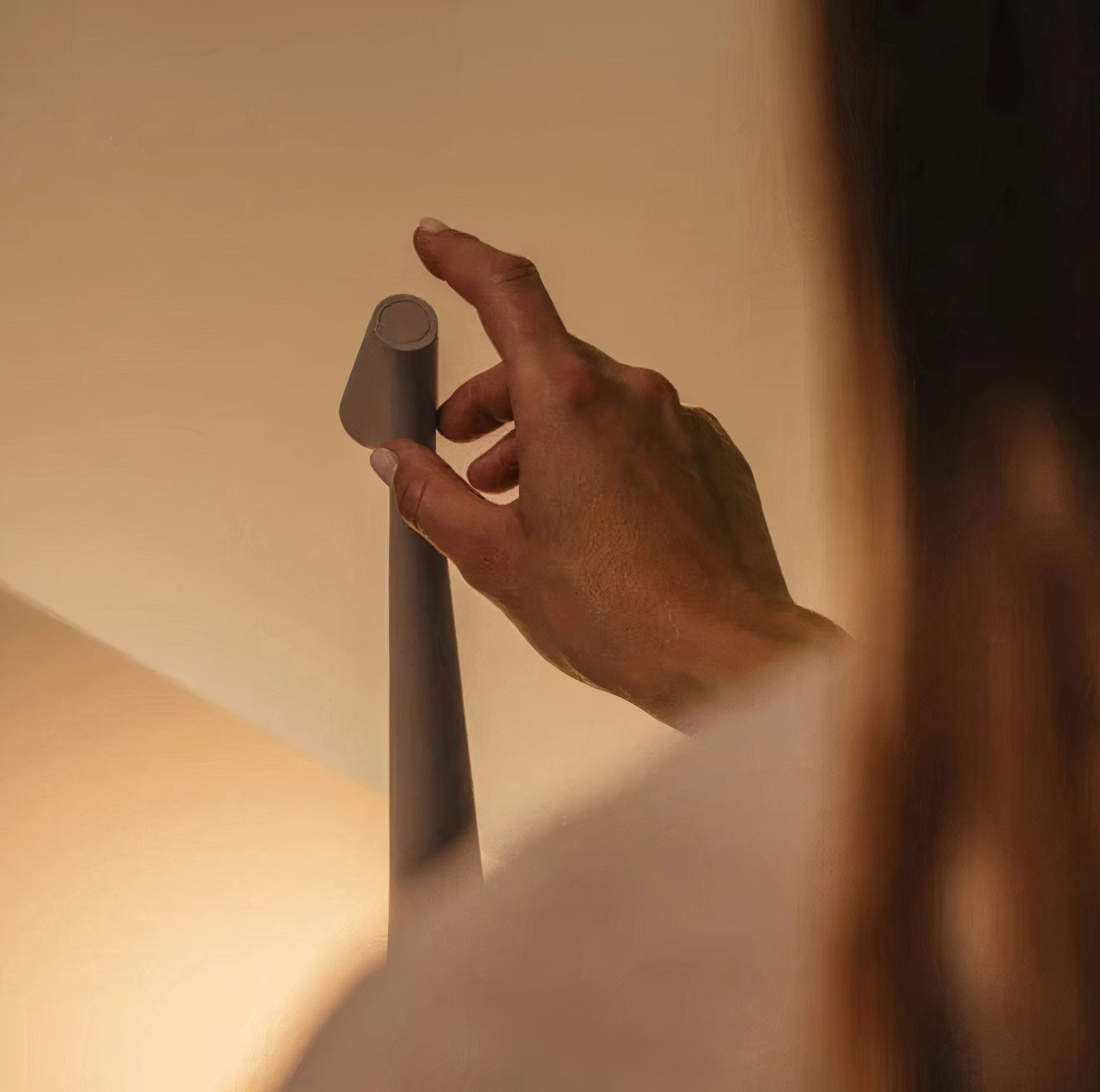 Wireless LED Table Lamp | Scandinavian Wood Design, Dimmable