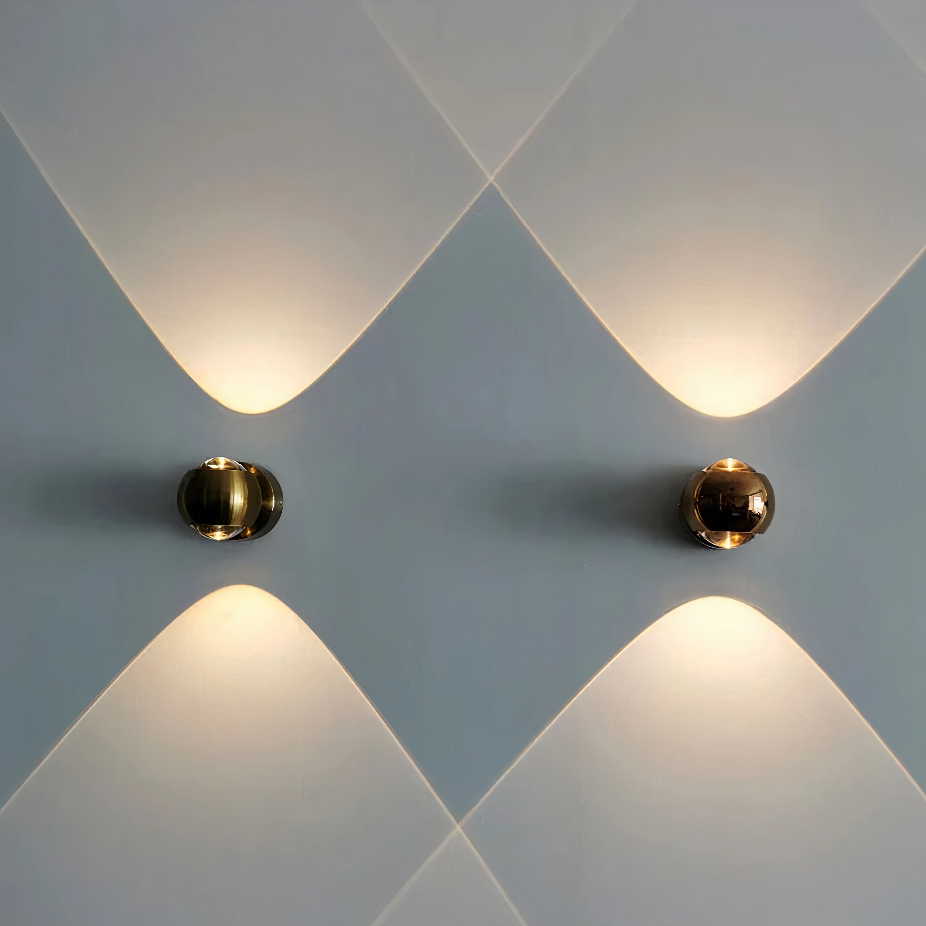 Rotating LED Wall Sconce | Up Down Light, Metal and Glass G9
