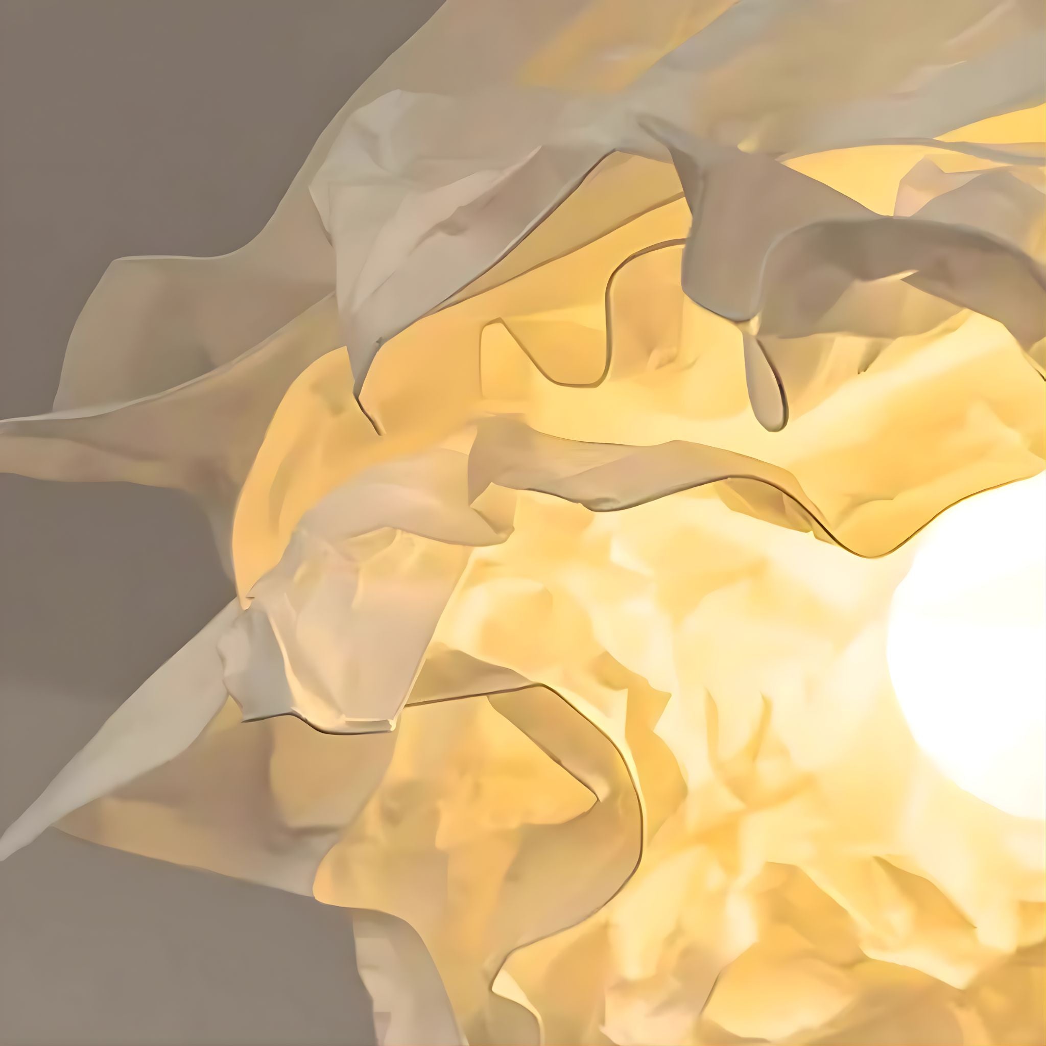 Cloudy Paper Pendant Light | Handformed Organic Shape, E27
