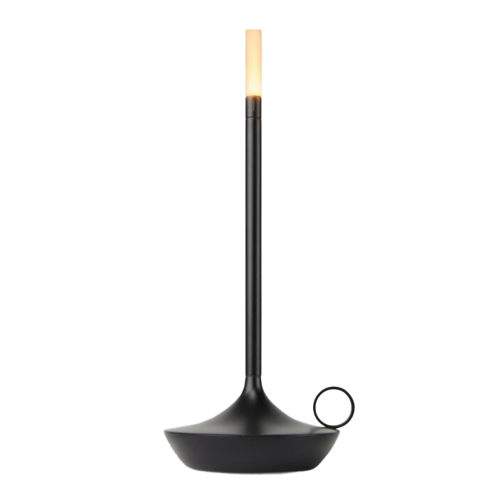 Scandinavian LED Table Lamp | Wireless, Dimmable Brushed Aluminium